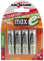 Ansmann MAXE-AA2500-4BL Maxe 2500mah ni-mh akkumulátor kép