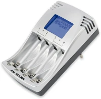 Ansmann 2-4 AA/AAA Photocam iv töltő 2-4 aa/aaa akkukhoz, lcd kép