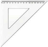 Antilop 1296206 Vonalzó háromszög 45° 15,5cm, műanyag kép