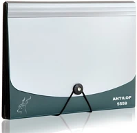 Antilop 1306214 Irattartó mappa, harmonikamappa, 12 rekeszes, műanyag , zöld kép