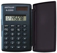 Antilop DK-063D Zsebszámológép 8 digit fedeles napelemes gumírozott gombokkal  a-2269 kép