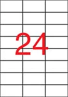 Apli 01224 etikett, 70x37 mm, poliészter, időjárásálló, matt, apli, áttetsző kép