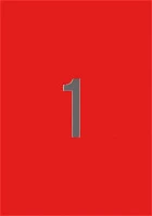 Apli 02880 Etikett, 210x297 mm, színes, neon piros, 20 etikett/csomag kép