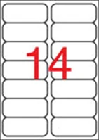 Apli 10052 etikett, 99,1x38,1 mm, poliészter, kerekített sarkú, apli, átlátszó kép