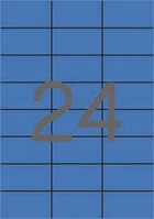 Apli 11835 Etikett, 70x37 mm, színes, kék, 2400 etikett/csomag kép