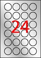 Apli 12975 etikett, 40 mm kör, poliészter, időjárásálló, apli, ezüst, 480 kép