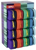 Apli 20658 tolltartó, display, cipzáras, szilikon, kétszínű, apli 