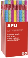Apli A18911 Díszcsomagoló  party tekercses 70x200 cm 55 tekercs/doboz vegyes mintákkal kép