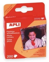 Apli COR_LCA00093 Öntapadó fotósarok, 18x17 mm, átlátszó, 200 db/csomag kép