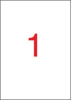 Apli COR_LCA10053 Etikett, 210x297 mm, poliészter, átlátszó, magasfényű, 10 etikett/csomag kép