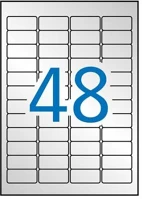 Apli COR_LCA10066 etikett, 45,7x21,2 mm, poliészter, időjárásálló, kerekített sarkú kép