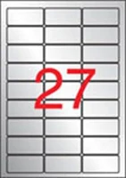 Apli COR_LCA10070 etikett, 63,5x29,6 mm, poliészter, időjárásálló, kerekített sarkú kép