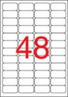 Apli COR_LCA11272 Etikett, 45,7x21,2 mm, biztonsági, kerekített sarkú, 480 etikett/csomag kép