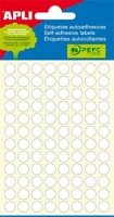 Apli COR_LCA1183 Etikett, 8 mm kör, kézzel írható, fehér, 480 etikett/csomag kép