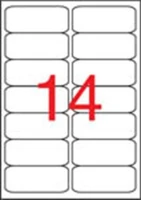 Apli COR_LCA12113 Etikett, 99,1x38,1 mm, poliészter, időjárásálló, kerekített sarkú kép
