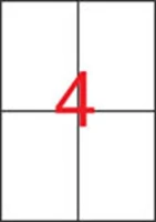 Apli COR_LCA1227 Etikett, 105x148 mm, poliészter, időjárásálló, fehér, 80 etikett/csomag kép