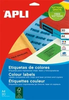 Apli COR_LCA12992 Etikett, 105x148 mm, színes, kék, 80 etikett/csomag kép