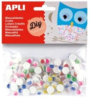 Apli COR_LCA13266 Öntapadó mozgó szem, kör,  