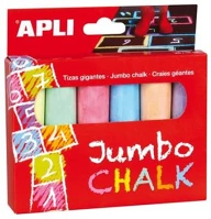 Apli COR_LCA14367 Aszfaltkréta, kerek, jumbo, 6 különböző szín kép