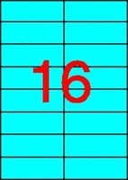 Apli COR_LCA1596 Etikett, 105x37 mm, színes, kék, 320 etikett/csomag kép