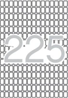 Apli COR_LCA1857 Etikett, 8x12 mm, kerekített sarkú, a5 hordozón, 3375 etikett/csomag kép