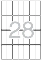 Apli COR_LCA1867 Etikett, 20x50 mm, kerekített sarkú, a5 hordozón, 420 etikett/csomag kép