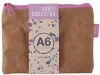 Apli COR_LCA19155 rendszerező tasak, cipzáras, bőrhatású textúra, műanyag, a6, apli kép