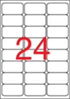 Apli COR_LCA2409 Etikett, univerzális, 64x33,9 mm, kerekített sarkú, 2400 etikett/csomag kép