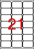 Apli COR_LCA2414 Etikett, univerzális, 63,5x38,1 mm, kerekített sarkú, 2100 etikett/csomag kép