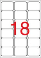 Apli COR_LCA2415 Etikett, univerzális, 63,5x46,6 mm, kerekített sarkú, 1800 etikett/csomag kép