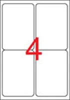 Apli COR_LCA2422 Etikett, univerzális, 99,1x139 mm, kerekített sarkú, 400 etikett/csomag kép