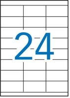 Apli COR_LCA2519 Etikett, lézernyomtatókhoz, 70x35 mm, 6000 etikett/csomag kép