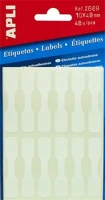 Apli COR_LCA2689 Etikett, 10x49 mm, kézzel írható, ékszerekhez, 48 etikett/csomag kép