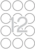 Apli COR_LCA2866 Etikett, 60 mm kör, színes, neon sárga, 240 etikett/csomag kép