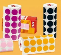 Apli COR_LCA4861 etikett, 20mm kör, kézzel írható, tekercsben, színes, apli, piros 1700 kép