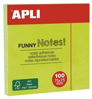 Apli COR_LNP11899 Öntapadó jegyzettömb, 75x75 mm, 100 lap,  