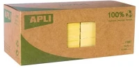 Apli COR_LNP11987 öntapadó jegyzettömb, 75x75 mm, 100 lap, újrahasznosított, apli 