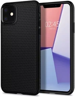 Apple 076CS27184 Spigen liquid air  iphone 11 tok, matte black, fekete kép