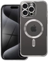 Apple 100008 Electro mag  iphone 15 pro max magsafe kompatibilis hátlap tok, szürke kép