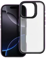 Apple 103429 Neo iphone 12 / 12 pro kemény hátlap tok, átlátszó/lila kép