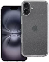 Apple 103762 Clear 2mm iphone 16 plus csillámos szilikon tok, átlátszó kép