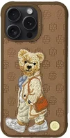 Apple 104356 Zuck bear paris gentleman iphone 15 pro hátlap tok, válltáska kép