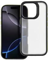 Apple 106294 Neo  iphone 17e / iphone 16e kemény hátlap tok, átlátszó/sárga kép