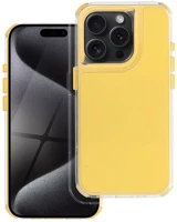 Apple 106319 iphone 17e / iphone 16e hátlap tok kameravédő peremmel, sárga (matt) kép