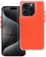 Apple 106321 iphone 17e / iphone 16e hátlap tok kameravédő peremmel, narancs (matt) kép