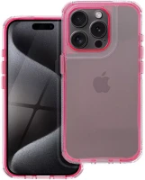 Apple 106329 Matrix  iphone 17e / iphone 16e hátlap tok kameravédő peremmel, rózsaszín kép