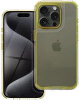Apple 106330 Matrix  iphone 17e / iphone 16e hátlap tok kameravédő peremmel, sárga kép