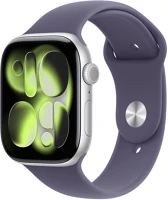 Apple 11 GPS – 46 MM-ES Watch series 11 gps – 46 mm-es ezüst alumíniumtok, ködös lila sportpánt kép
