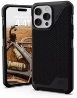 Apple 114051113940 Uag metropolis lt  iphone 14 pro max hátlap tok, kevlar black kép