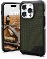 Apple 114277113972 Uag metropolis lt magsafe iphone 15 pro hátlap tok, kevlár olive kép